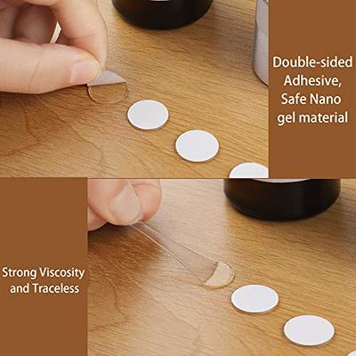 Aneco 150 Pieces Transparent Putty Traceless Removable Sticky Putty Double-Sided  Adhesive Round Putty Multipurpose Tape Nano Gel Mat for Wood, Glass, Ceramic,  Metal, Plastic, Diameter 15 mm - Yahoo Shopping