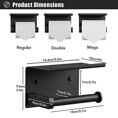 Kitsure 2-Pack Toilet Paper Holder Stand - Multifunction & Free-Standing  Toilet Paper Holder with Easy Installation, Durable Toilet Paper Holder  with