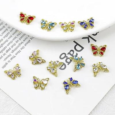  Gold Butterfly Nail Charms 24PCS Metallic Butterflies