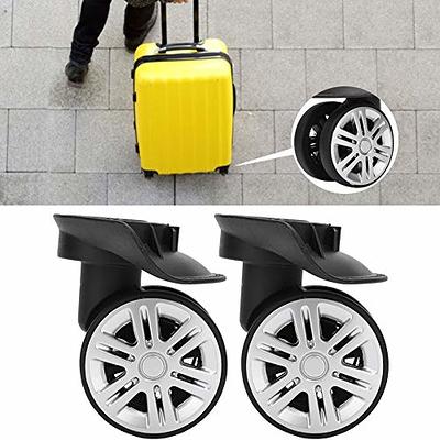 1 Pair Luggage Suitcase Wheel, Trunk Luggage Wheel Spare Part Mute  Connected Spinner Wheels Plastic 360 Swivel Luggage Swivel Wheels  Replacement