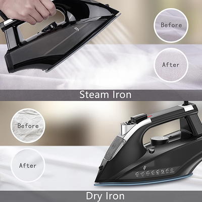 MOOSOO Steam Iron, 1800W Portable Steam Iron with Auto-off, Non-Stick  Soleplate Home Iron - Yahoo Shopping