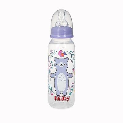 Nuby Printed Non-Drip Bottle 1 Pack of 1 Bottle 8 Ounce Colors May Vary  Colors