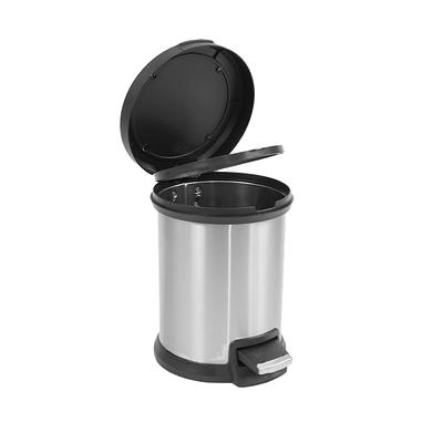 Stainless Steel 13-Gallon Kitchen Trash Can with Step Lid Charcoal - Yahoo  Shopping
