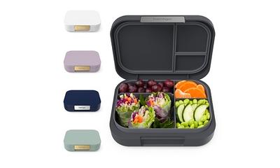 Adult and children's bento box, fashionable adolescent adult lunch box,  with 5 compartments, durable, suitable for microwave/dishwasher, , perfect  for dining out green