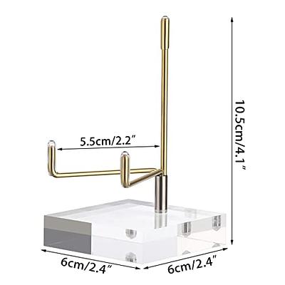 Acrylic Easel Stand with Adjustable Metal Arms Display Rack for Displaying  Crystal Mineral Agate Gemstones Collectibles