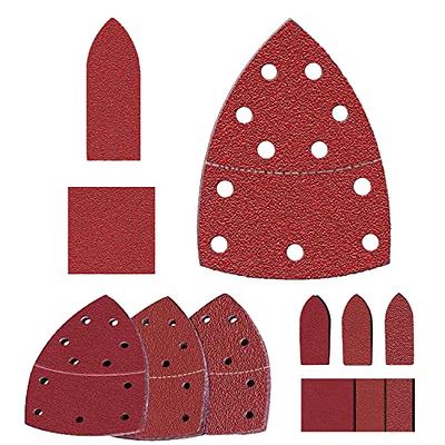 HARSKIYER 30pcs 120 Grit Mouse Detail Sander Sandpaper, Triangle