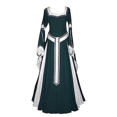 Gothic Dresses for Women,Gothic Steampunk Robe for Women Medieval Witch  Hooded Cloak Renaissance Faire Costume Regency Pirate Retro Clothes  Victorian Dress for Women - Yahoo Shopping