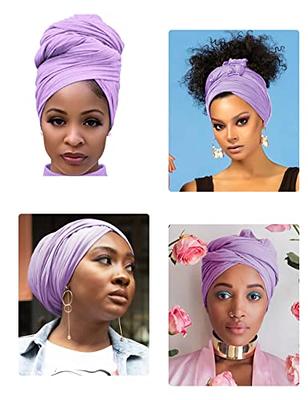 2 Pcs Turban for Men Dreads Head Scarf Durag Men Turban Scarf Tie Turban  Vintage Twist