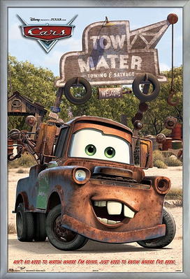 Disney Pixar Cars 2 - Group Wall Poster, 22.375 x 34, Framed 