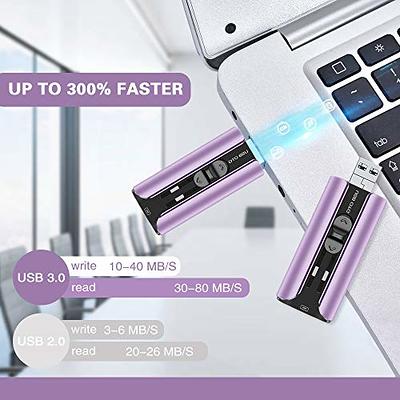 Flash Drive 256GB for iPhone Thumb Drives USB Memory Stick High Speed Jump  Drive,Photo Stick External Storage for iPhone/iPad/Android/PC(Purple) -  Yahoo Shopping