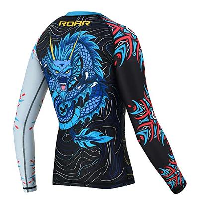 MMA BJJ mens rashguard jiu jitsu Long sleeve Rash Guard FIght Wear No Gi