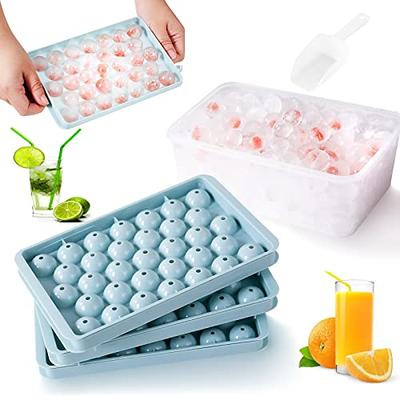 Round Ice Cube Trays 3 Pack Circle Ice Ball Maker Mold Small Round