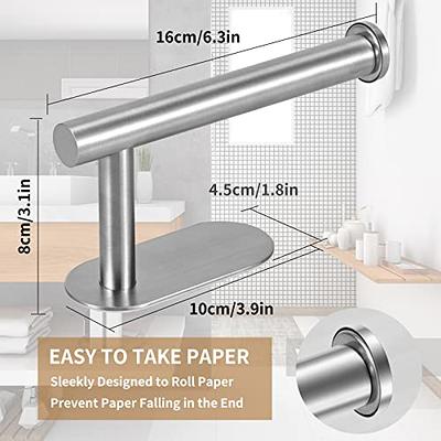 Dracelo Self Adhesive Stainless Steel Toilet Paper Holder in Brushed Gold