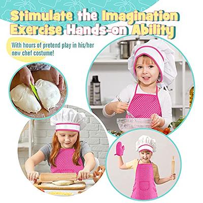 Toyze Gifts for 3-8 Year Old Girls, Kids Apron for Girls Kids Cooking Set,  Toddler