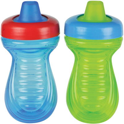 The First Years Soft Spout Trainer Cups 7 oz, 2 Pack, Dino