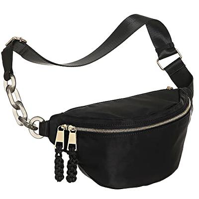 Zodaca Gray Plus Size Fanny Pack for Women and Men, Fashion