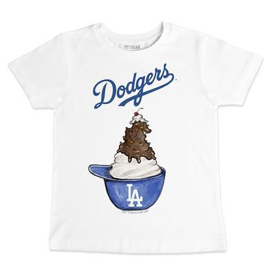 Infant Tiny Turnip Royal Los Angeles Dodgers Tiara Heart T-Shirt