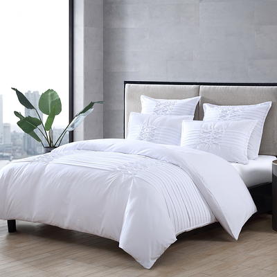 City Scene Zander Duvet Cover Set, White, King