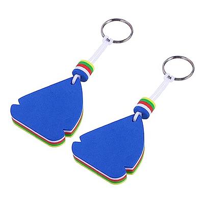  6 Pack Boat Key Floating Keychain Tropical Beach Floating  Keychain Oval Buoy Foam Fishing Boat Key Float Personalized Floating Foam  Keychain Floating Key Ring Water Key Chain for Boating Sailing 