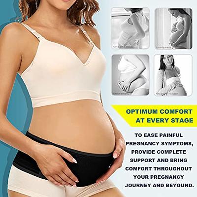  ChongErfei 2 in 1 Postpartum Belly Band - Recovery Belly/Pelvis  Belt Black Support Postpartum Belly Band,Black One Size : Health & Household