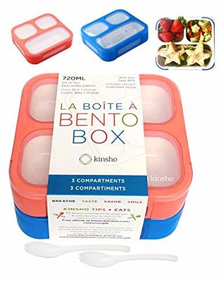 BOZ Bento Box for Kids - Kids Bento Lunch Box - Toddler Lunch Box for  Daycare - Leak Proof 4 Compartments Kids Lunch Container (Space)