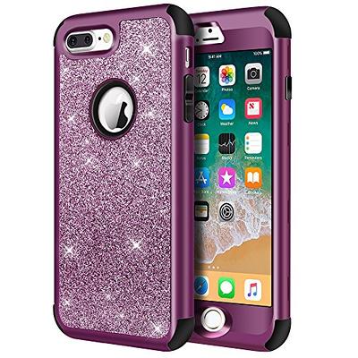 A-iPhone 7 & 8 Plus Case Luxury Glitter Sparkle Bling Heavy Duty