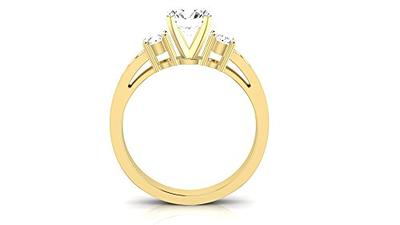 Diamond Solitaire Ring 1/2 Carat Round-cut 14K Yellow Gold (I2/I)