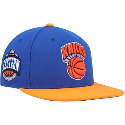 Men's Mitchell & Ness Blue/Orange New York Knicks Hardwood