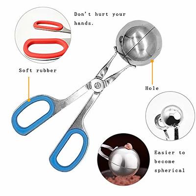 Stainless Steel Ball Maker Baller Tongs Cake Pop Maker Cookie Dough Scoop  Tongs for Meatball - buy Stainless Steel Ball Maker Baller Tongs Cake Pop  Maker Cookie Dough Scoop Tongs for Meatball