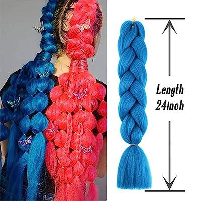 Any Colour 24 Women's Braiding Ombre Rainbow Hair Extensions Synthetic  Jumbo Braids for Party Decor Parts Use 