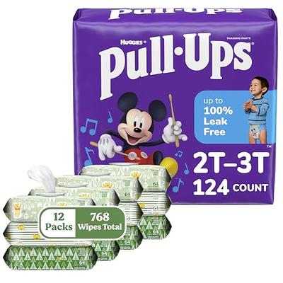 Pull-Ups Boys Training Pants & Wipes Bundle: Pull-Ups Training Pants for  Boys Size 2T-3T, 124ct & Huggies Natural Care Sensitive Wipes, Unscented,  12 Packs (768 Wipes Total) (Packaging May Vary) - Yahoo