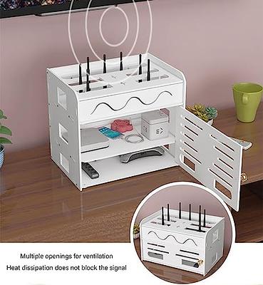 KALWEL,Router Storage Box,Power Strip Cord Organizer,Wire Hider