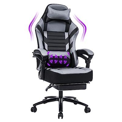 Fantasylab Big and Tall Gaming Chair 400lb Gaming Chair with Footrest  Massage Gaming Chair Memory Foam Adjustable Tilt Back Angle and Arm High -  Yahoo Shopping