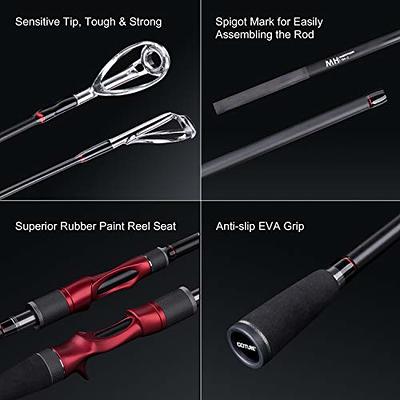Goture Casting Rod 4 Pieces Fishing Rod Travel Fishing Pole with