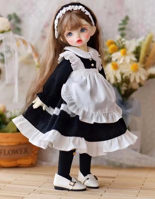 Bjd Clothes Yosd Maid Dress Set For 1/6 1/4 1/3 Sd Msd Doll Outfit