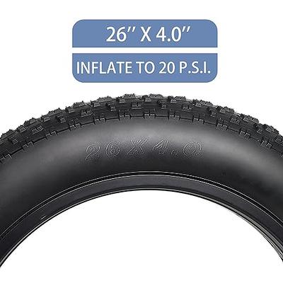 Hycline Fat Bike Tires Replacement Set: 26x4.0 Inch Folding