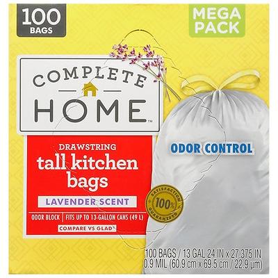 Complete Home Twist Tie Trash Bags Lavender Scent 4 Gallon 4