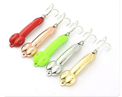 DONQL Fishing Lures Metal Spoons Hard Baits Metal Fishing Lures Spinner  Baits Fish Treble Hooks Tackle Salmon Bass