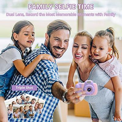 HIMEN Kids Camera Toys for Girls Age 3-8 - Christmas Birthday Gifts for 4 5  6 7 9 10 12 Year Old Girls,Kids Digital Video Selfie Camera for