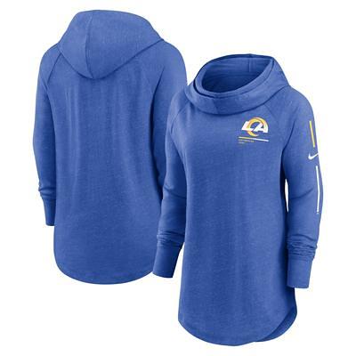 Men's Nike Royal Los Angeles Rams Sideline Logo Performance Pullover Hoodie