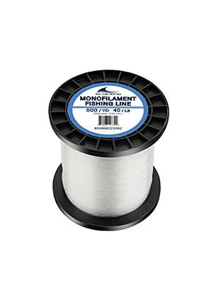 BLUEWING Monofilament Fishing Line Clear Invisible Thin Diameter Fishing  String Mono Fishing Line, Dia.0.55mm*500YD*40LB - Yahoo Shopping