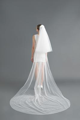 Vintage Inspired Short Bridal Veil - ApolloBox