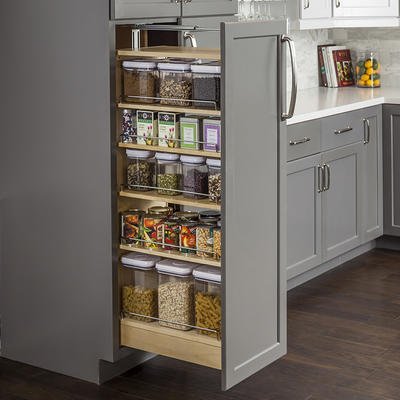 Rev-A-Shelf 11 in. Pull-Out Wood Tall Cabinet Pantry with