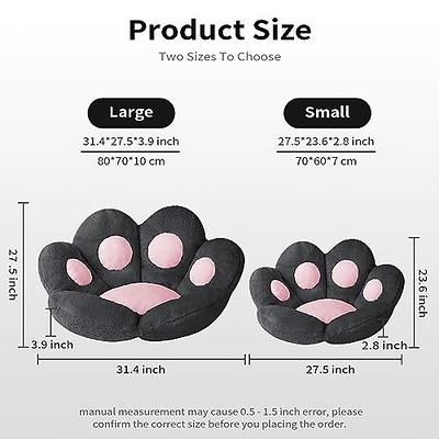 Cat Paw Cushion Cute Chair Cushions Kawaii Cat Paw Shape 28x 24Gaming  Chair Cushion kitty Plush Lazy Sofa Pillow for Girl Gamer Chair,kawaii  Accessories Stuff Room Decor Bedroom Decor Pad (White) 