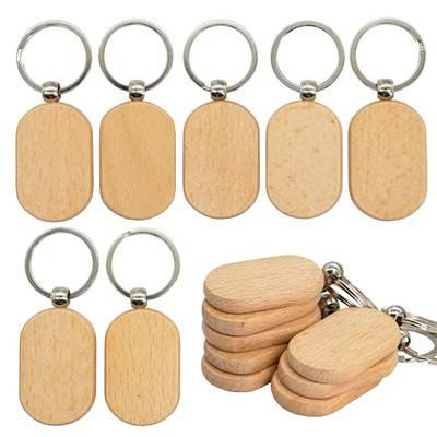 Auihiay 110 Pieces Wood Keychain Blanks, Wood Key Chain Bulk, Unfinished Wood  Keychain Blanks for Laser Engraving and Chrismas DIY Crafts (Rectangle) -  Yahoo Shopping