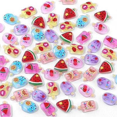 minkissy 50pcs Resin Accessories Resin Charms Mini Accessories Mini  Lollipops Flatback Charms Lollipop Nail Charms Gummy Bear Beads Cute Nail  Charms