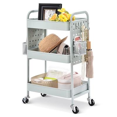 SILKYDRY 6-Drawer Rolling Storage Cart, Multipurpose Utility Drawers Cart  with Wheels, Removable Drawers for Craft Scrapbook Tool Paper, Art