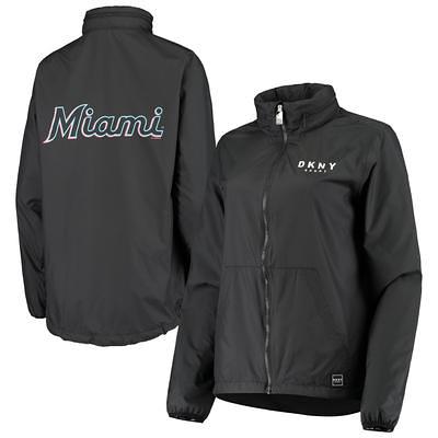 Women's Miami Marlins Nike Black/Blue Authentic Collection Pullover Hoodie