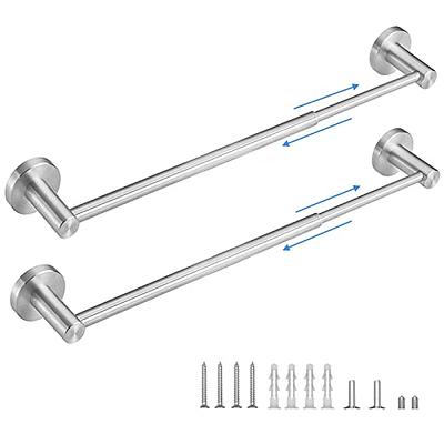 Chihod 2 Pieces Adjustable Bathroom Accessories: 17 to 29 Inch Brushed  Nickel Towel Bar Set - Premium Towel Bar - Bath Accessories Set Wall Mount  - Yahoo Shopping