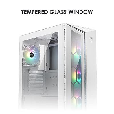 GIM Micro ATX PC Case with 2 Tempered Glass Panels Mini Tower Gaming PC  Case Micro ATX Case with 2 Magnet Dust Filters, Gaming Computer Case with